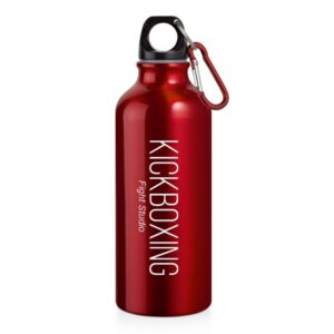 94623 SQUEEZE DE ALUMINIO COM MOSQUETAO - 500ML -VERMELHO - 10g | 1X0 - 5 unidades | GIFT2709