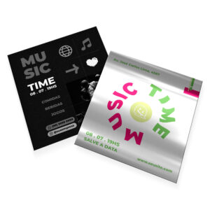 METALIZADO FRENTE - POSTAIS - 250g | 4X1 - 100 unidades | PM141100