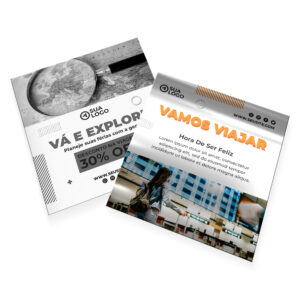 METALIZADO FRENTE - POSTAIS - 250g | 4X1 - 50 unidades | PM14150