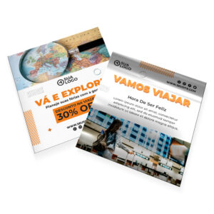 METALIZADO FRENTE - POSTAIS - 250g | 4X4 - 50 unidades | PM14450