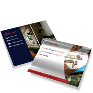 METALIZADO FRENTE - POSTAIS - 250g | 4X4 - 100 unidades | PM444100