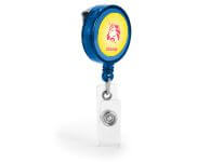 53569 PORTA CRACHA RETRATIL - COM PRESILHA - AZUL - 10g | 4X0 - 10 unidades | POR01P1
