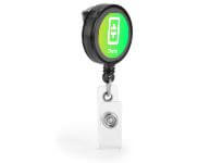 53569 PORTA CRACHA RETRATIL - COM PRESILHA - PRETO - 10g | 4X0 - 50 unidades | POR03P10