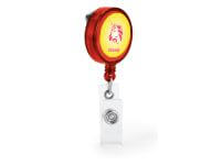 53569 PORTA CRACHA RETRATIL - COM PRESILHA - VERMELHO - 10g | 4X0 - 10 unidades | POR04P1