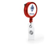 53569 PORTA CRACHA RETRATIL - COM PRESILHA - VERMELHO - 10g | 4X0 - 5 unidades | POR04P1C