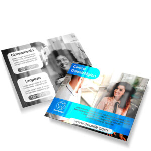 COUCHE LAMINACAO BRILHO FRENTE E VERSO - 250g | 4X1 - 100 unidades | POS039C