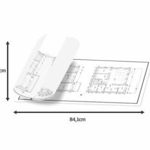 PROJETO ARQUITETONICO - APERGAMINHADO 841X594 - 75g | 1X0 - 1 unidade | PRO03AP