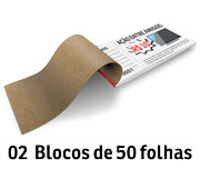 APERGAMINHADO - 90g | 4X0 - 100 unidades | RA901572