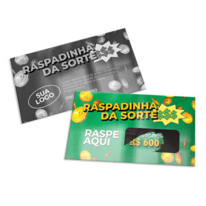 COUCHE BRILHO - RASPADINHA - 250g | 4X1 - 100 unidades | RASP5