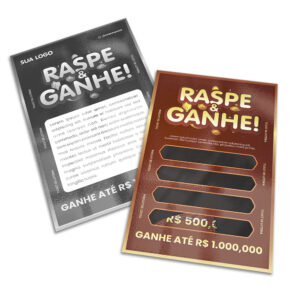 COUCHE BRILHO - RASPADINHA - 250g | 4X1 - 500 unidades | RASPB7