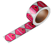 ADESIVO VINIL METALIZADO COM TINTA BRANCA BOBINA - ROTULO - 120g | 4X0 - 500 unidades | RBMB11CP