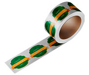 ADESIVO VINIL METALIZADO COM TINTA BRANCA BOBINA - ROTULO - 120g | 4X0 - 1000 unidades | RBMB12CP