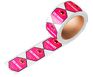 ADESIVO PAPEL BOBINA - ROTULO COLA BORACHA - 80g | 4X0 - 250 unidades | RBP10C1