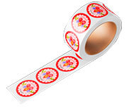 ADESIVO VINIL TRANSPARENTE COM TINTA BRANCA BOBINA - ROTULO - 120g | 4X0 - 500 unidades | RBTB15CP