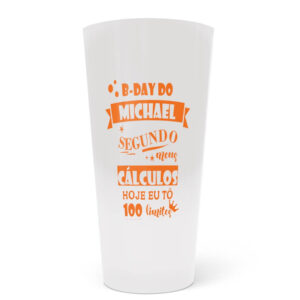 COPO ECOLÓGICO EM PP - 550ML - IMPRESSÃO SILK - LEITOSO - 10g | 1X1 - 500 unidades | REIDAC0040