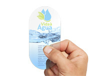 ADESIVO VINIL TRANSPARENTE TINTA BRANCA - 120g | 4X0 - 50 unidades | ROT26