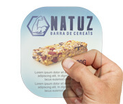 ADESIVO VINIL TRANSPARENTE TINTA BRANCA - 120g | 4X0 - 250 unidades | ROT34