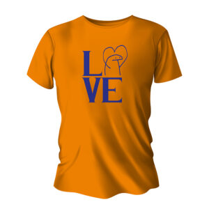 CAMISA DE ALGODÃO LARANJA - A4 IMPRESSÃO SILK - 10g | 1X0 - 50 unidades | SCAP033