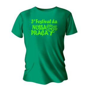 CAMISA DE ALGODÃO VERDE BANDEIRA - A4 IMPRESSÃO SILK - 10g | 1X0 - 25 unidades | SCAP040