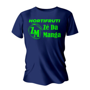 CAMISA DE ALGODÃO AZUL MARINHO - A3 IMPRESSÃO SILK - 10g | 1X0 - 50 unidades | SCAP061