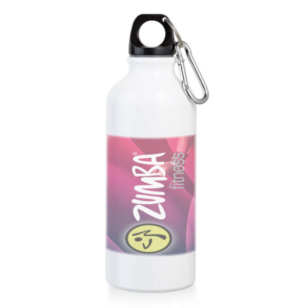 94623 SQUEEZE DE ALUMINIO COM MOSQUETAO - 500ML -BRANCO - 10g | 4X0 - 1 unidade | SQU03M1