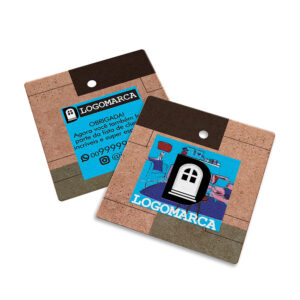 PAPEL KRAFT - TAG - 250g | 4X4 - 250 unidades | TDK4250CC