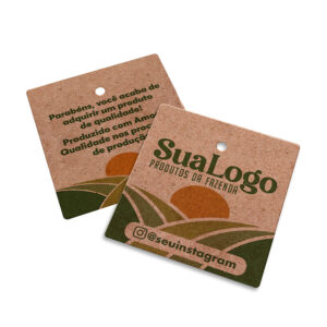 PAPEL KRAFT - TAG - 250g | 4X4 - 250 unidades | TDK4250CO
