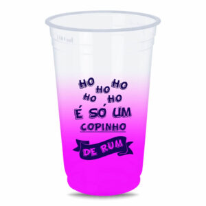 COPO DESCARTÁVEL - 300ML - IMPRESSÃO SILK - DEGRADÊ - 10g | 1X1 - 500 unidades | TEDCAM004