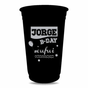 COPO DESCARTÁVEL - 300ML - IMPRESSÃO SILK - FOSCO - 10g | 1X1 - 500 unidades | TEDCAM022