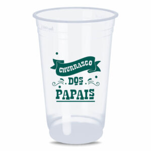 COPO DESCARTÁVEL - 300ML - IMPRESSÃO SILK - TRANSPARENTE - 10g | 1X1 - 200 unidades | TEDCAM027