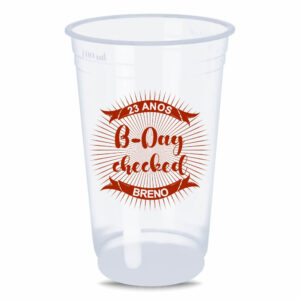 COPO DESCARTÁVEL - 400ML - IMPRESSÃO SILK - TRANSPARENTE - 10g | 1X1 - 1000 unidades | TEDCAM059