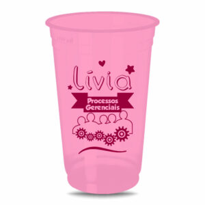 COPO DESCARTÁVEL - 500ML - IMPRESSÃO SILK - FOSCO - 10g | 1X1 - 1000 unidades | TEDCAM083