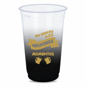 COPO DESCARTÁVEL - 700ML - IMPRESSÃO SILK - DEGRADÊ - 10g | 1X1 - 5000 unidades | TEDCAM096