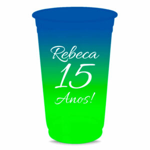 COPO DESCARTÁVEL - 700ML - IMPRESSÃO SILK - BICOLOR - 10g | 1X1 - 50 unidades | TEDCAM103