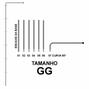 WIND BANNER - HASTE DE ALUMINIO - TAMANHO GG - 16g | 0X0 - 5 unidades | WBHASTER8