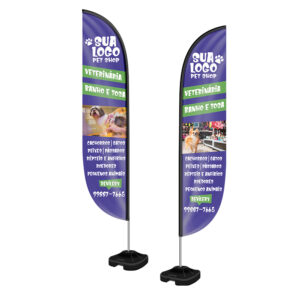 WIND BANNER - TECIDO OXFORD - HASTE DE ALUMINIO - 30g | 4X4 - 1 unidade | WBPFV2AGG