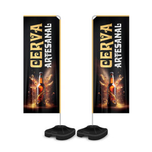 WIND BANNER - TECIDO OXFORD - HASTE DE ALUMINIO - 30g | 4X4 - 10 unidades | WBRFV1CM10