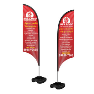 WIND BANNER - TECIDO OXFORD - HASTE DE ALUMINIO - 30g | 4X4 - 5 unidades | WBVFV2C5